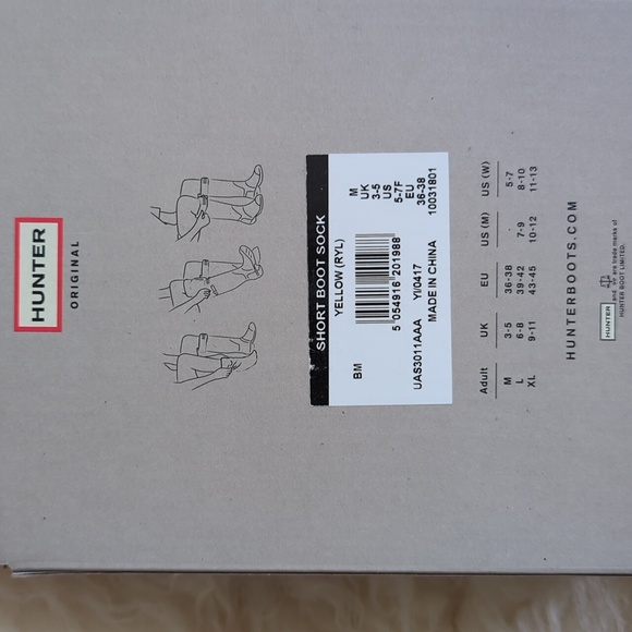 Hunter Bright Yellow Boot Socks - Picture 3 of 3